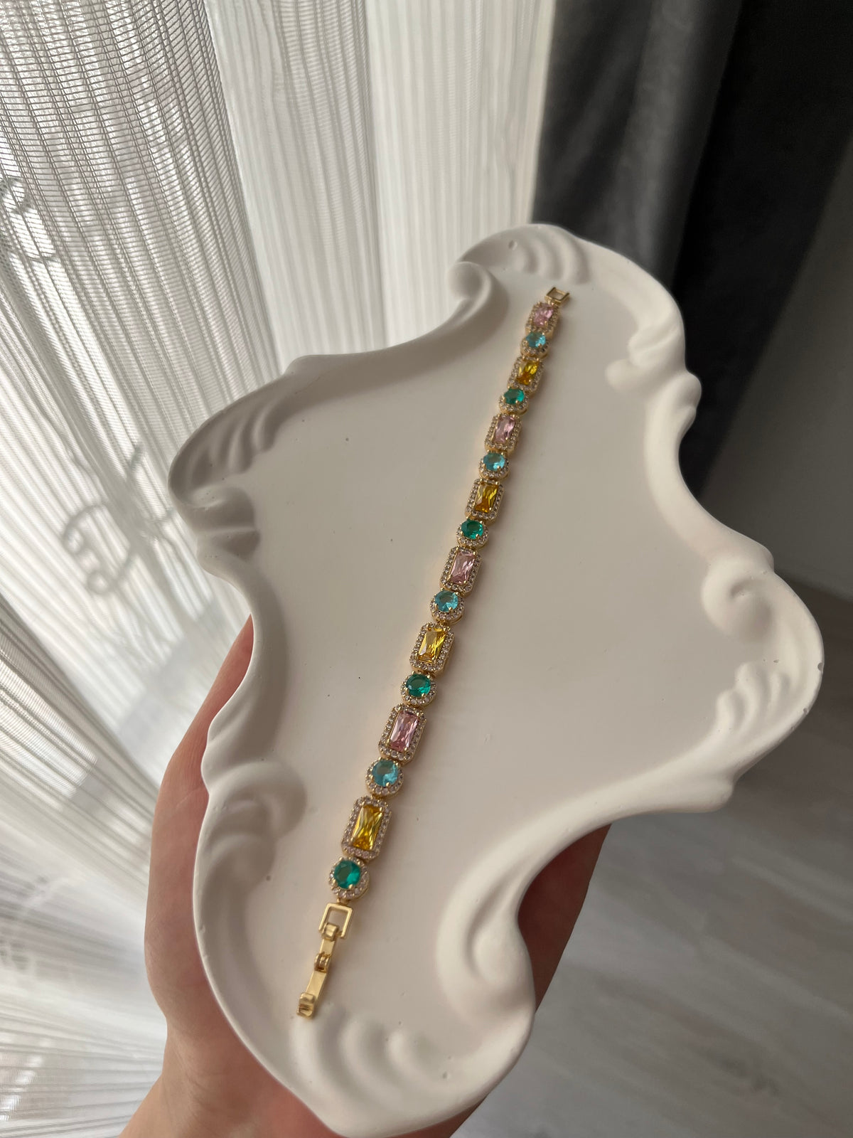 Baget Taşlı Vıp Bileklik