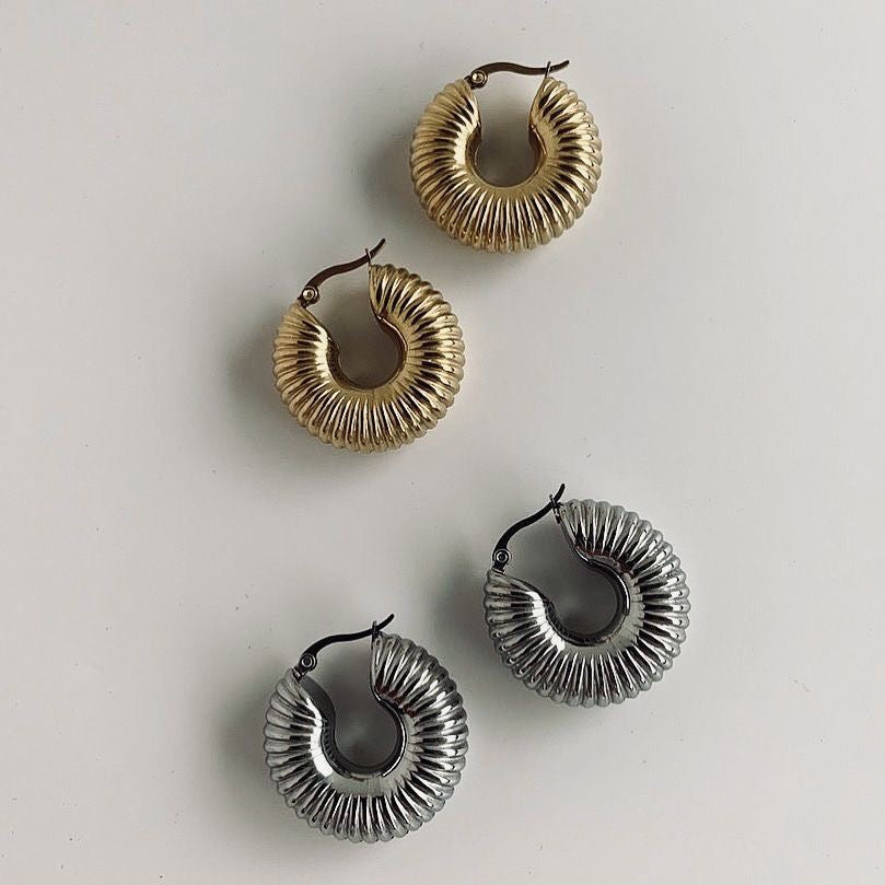 Silver Halka Küpe