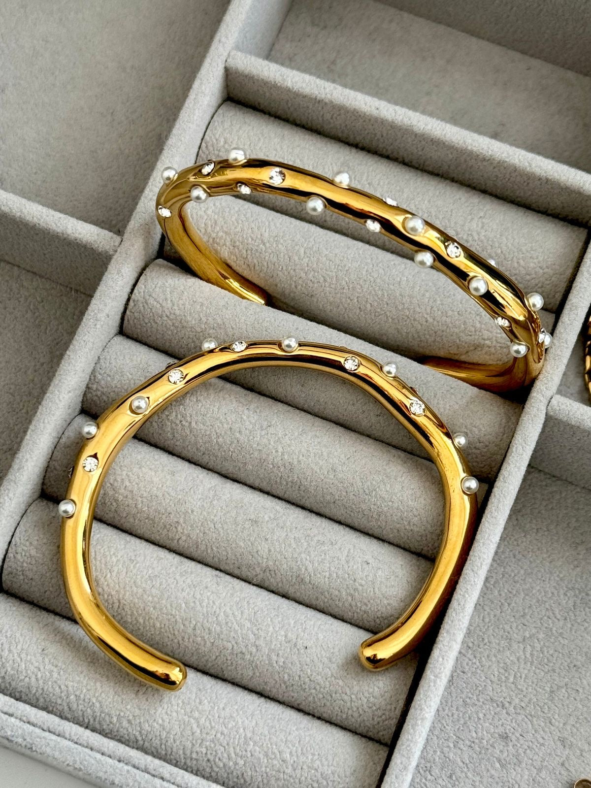 İncili Çelik Bilezik