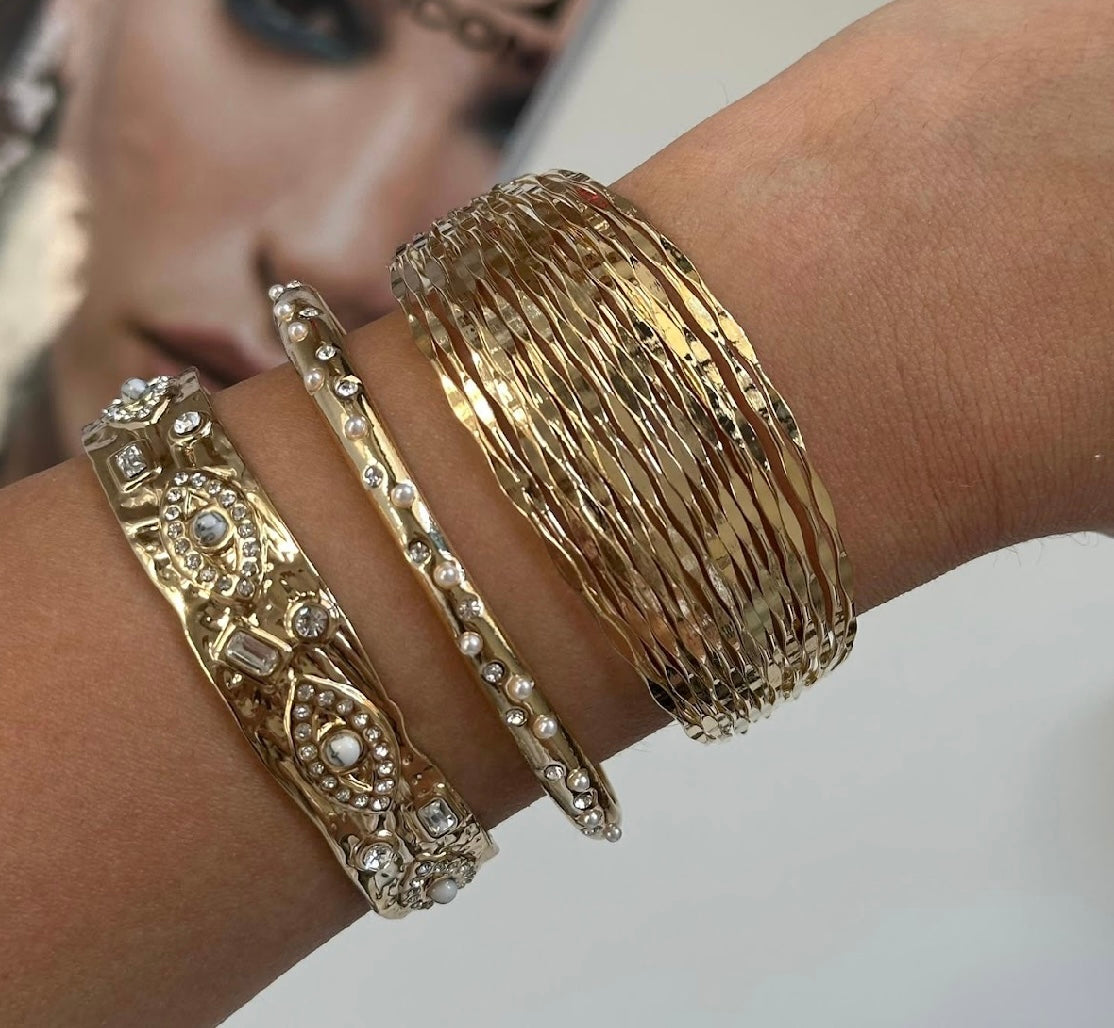 İncili Çelik Bilezik