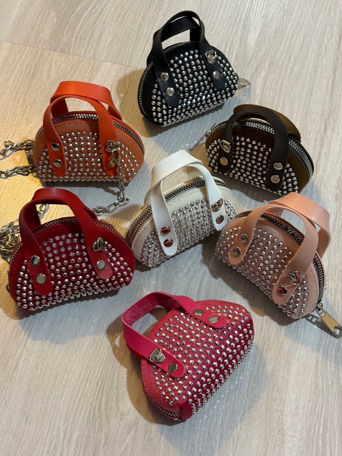 Mini Taşlı Çanta (renk tercihi yapınız )