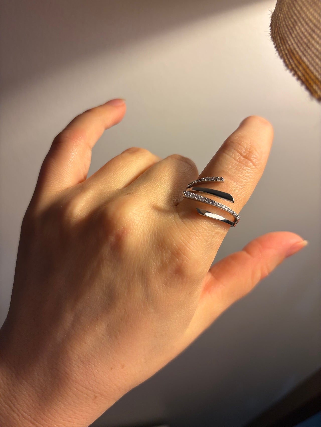 Özel seri Silver yüzük (ayarlanabilir)