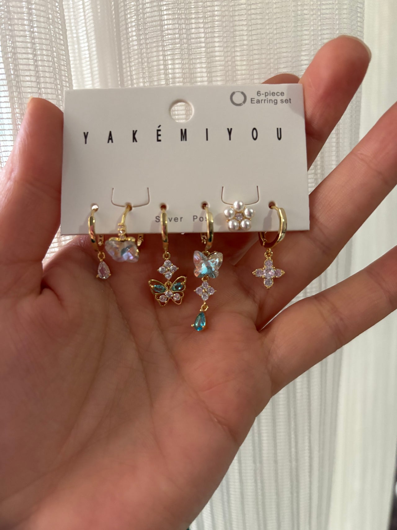 6 lı özel seri set küpe