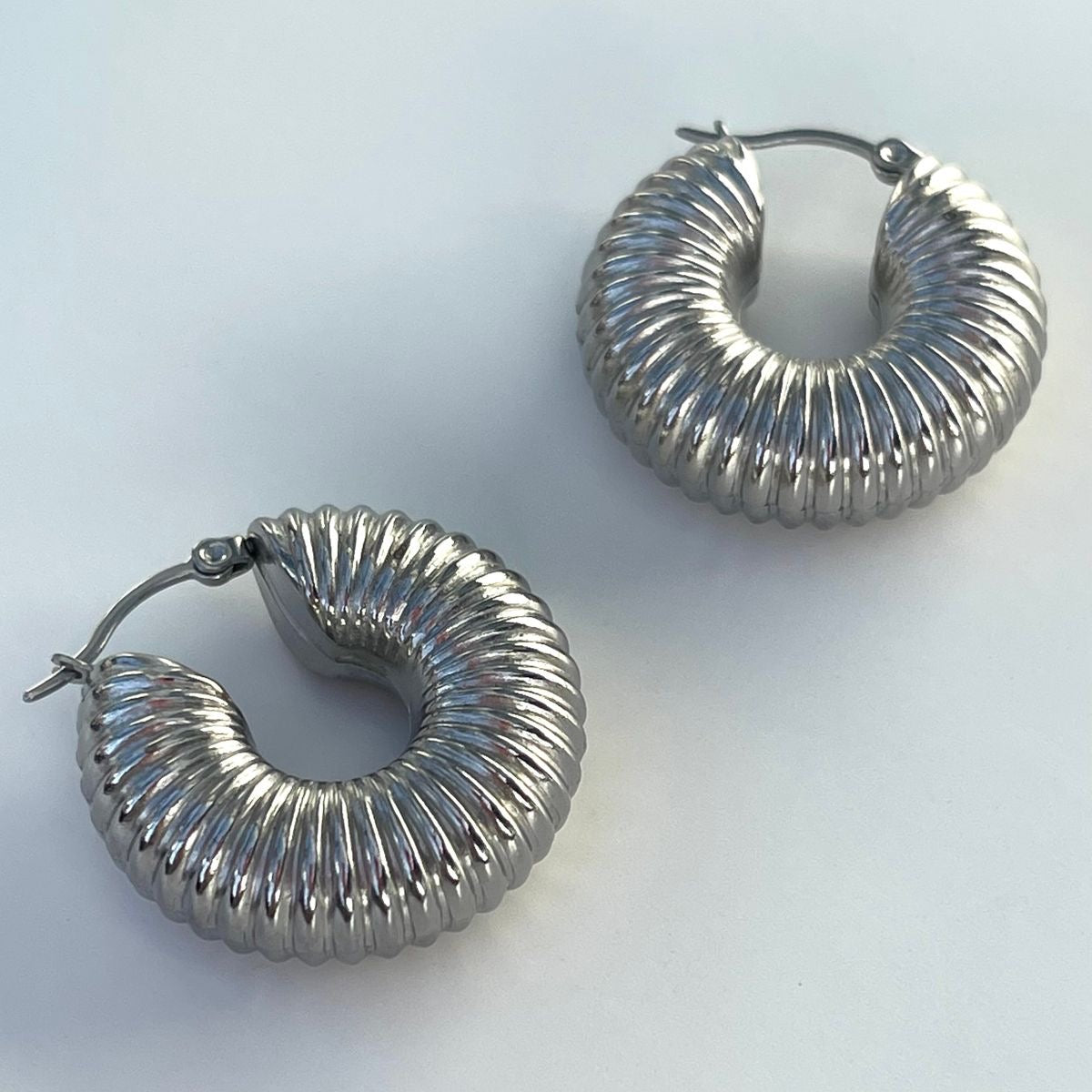 Silver Halka Küpe